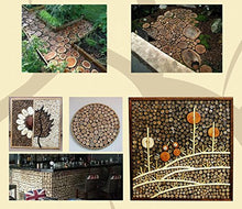Load image into Gallery viewer, Akusety 15Pcs 3.5-4-Inch Unfinished Natural Thick Wood Slices Circles with Tree Bark Log Discs for DIY Craft Christmas Rustic Wedding Ornaments