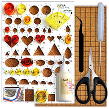 Load image into Gallery viewer, JUYA Paper Quilling Kit with Blue Tools 960 Strips Board Mould Crimper Coach Comb (Paper Width 3mm with Glue)