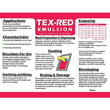 Load image into Gallery viewer, Ecotex TEX-Red Textile Pure Photopolymer Screen Printing Emulsion Quart - 32 oz.