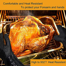 Load image into Gallery viewer, TUNGTAR BBQ Heat Resistant Gloves 14inch 932℉, Heat Resistant-Oven, Smoker, BBQ Grill, Cooking Barbecue Gloves for Handling Heat Food on The Your Fryer, Grill, Waterproof, Fireproof