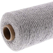 Load image into Gallery viewer, Grey Cotton Loom Warm Thread Rolls, 800 Yards Each (2 Pack, 1600 Yards)