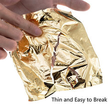 Load image into Gallery viewer, Bememo 100 Sheets Imitation Gold Leaf for Arts, Gilding Crafting, Decoration, 5.5 by 5.5 Inches
