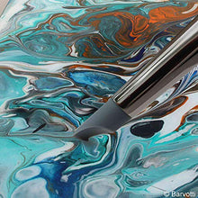 Load image into Gallery viewer, Barvotti 5 Pcs Set of Silicone Color Shapers Tools with Soft Rubber Tip to Paint, Blend, Carve, Smudge - Clay Sculpting Tools, Black Wooden Handle - 10mm Tips