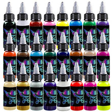 Load image into Gallery viewer, OPHIR Acrylic Airbrush Paint for Model Hobby, Shoes, Leather Painting-24 Colors Acrylic Paint Set