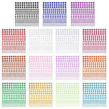 Load image into Gallery viewer, Phogary Self-Adhesive Rhinestone Sticker 3375 Pieces Crystal in 5 Size 15 Colors Bling Craft Jewels Gem Stickers for Crafts, Body, DIY Nails, Festival, Carnival, Makeup