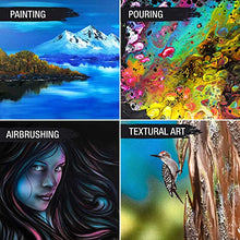 Load image into Gallery viewer, U.S. Art Supply 11" x 14" Gallery Depth 1-1/2" Profile Stretched Canvas 3-Pack - Acrylic Gesso Triple Primed 12-Ounce 100% Cotton Acid-Free Back Stapled Pouring Art