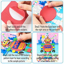 Load image into Gallery viewer, MALLMALL6 20Pcs Mosaic Sticker Art Kits for Kids DIY Mosaic Art Crafts Foam Stickers 3D Puzzle Drawing Sticker Craft Activities Early Learning Games Handmade Art Kit for Preschool Toddlers Boys Girls