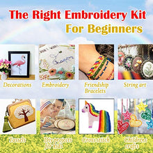 Load image into Gallery viewer, Embroidery Floss Rainbow Color Cross Stitch Threads Friendship Bracelets Crafts Floss(50 Skeins Per Pack)