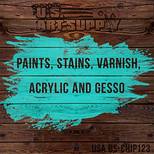 Load image into Gallery viewer, US Art Supply 3 Pack of Variety Size Synthetic Bristle Paint, Chip and Utility Paint Brushes for Paint, Stains, Varnishes, Glues, and Gesso