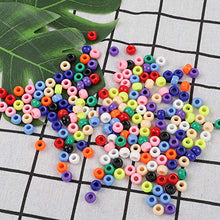 Load image into Gallery viewer, Quefe 1500pcs Beads Kit, Alphabet Beads Letter Beads Large Hole Beads for Jewelry Making with 2 Rolls of 9 Meters Elastic String Cord