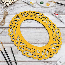 Load image into Gallery viewer, Bright Creations Wooden Picture Frames for Crafts, Unfinished Cutout with String (6 Pack)
