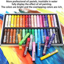 Load image into Gallery viewer, Oil Pastel Set,Professional Painting Soft Oil Pastels Drawing Graffiti Art Crayons Washable Round Non Toxic Pastel Sticks for Artist,Kids,Student,Beginner(50Colors)