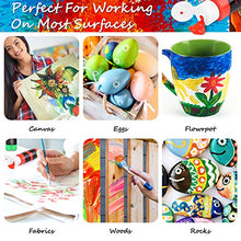 Load image into Gallery viewer, Acrylic Paint Set, Caliart 24 Vivid Colors (59ml, 2oz) Art Craft Paint Supplies for Canvas Wood Ceramic Rock Painting, Rich Pigments Non Toxic Paints for Kids Beginners Students Adults Artist Painter