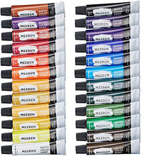 Load image into Gallery viewer, MEEDEN Watercolor Paint, Set of 24 Vibrant Colors in Tubes(24 x 12ml), Rich Pigments, Vibrant, Non Toxic for Students, Beginners, Hobby Painters and More