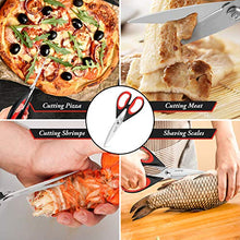 Load image into Gallery viewer, Kitchen Shears, iBayam 2-Pack Kitchen Scissors Heavy Duty Meat Scissors, Dishwasher Safe Cooking Scissors, Multipurpose Stainless Steel Sharp Utility Food Scissors for Chicken, Poultry, Fish, Herbs