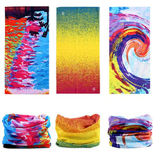 Load image into Gallery viewer, KALILY 12pcs/9pcs/6pcs Headband Bandana - Face Mask Headwear Neck Gaiter Shield Scarf - Tie Dye