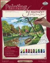 Load image into Gallery viewer, Royal & Langnickel Painting by Numbers Large Canvas Painting Set, Church by The River