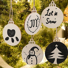 Load image into Gallery viewer, PartyTalk 100pcs Natural Wood Slices 3.5", DIY Wooden Christmas Ornaments Unfinished Predrilled Wood Circles for Crafts Centerpieces Holiday Hanging Decorations