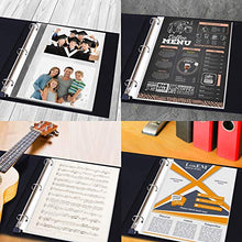Load image into Gallery viewer, Page Protectors 8.5 x 11 Sheet Protectors 100PCS Top Loading Page Protectors fits 3 Ring Binder Plastic Clear-Sheet-Protectors-Page-Protectors for 3 Ring Binders