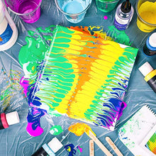 Load image into Gallery viewer, Nicpro Acrylic Pouring Kit, Artist Starter Supplies Including 19 Colors Acrylic Paints,Pouring Medium, Silicone Oil, Canvases, Gloves, Strainers, Brushes, Mixing Stick for Flow DIY Painting