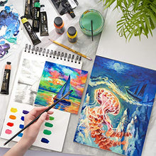Load image into Gallery viewer, Arteza 9x12” Canvas Pad, 10 Sheets, 100% Cotton, Primed with Acid-Free Gesso, Glue-Bound Pad of Canvas Paper for Acrylic Painting or Oil Paint, Ideal for Painting and Mixed Media