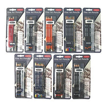 Load image into Gallery viewer, Derwent Water Soluble Sketching Mixed Media, Pack, 8 Count (0700665)