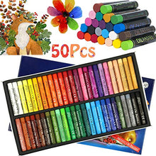 Load image into Gallery viewer, Oil Pastel Set,Professional Painting Soft Oil Pastels Drawing Graffiti Art Crayons Washable Round Non Toxic Pastel Sticks for Artist,Kids,Student,Beginner(50Colors)