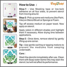 Load image into Gallery viewer, CrafTreat Doily Mandala Stencils for Painting on Wood, Canvas, Paper, Fabric, Floor, Wall and Tile - Circle Hearts Doily - 6x6 Inches - Reusable DIY Art and Craft Stencils - Mandala Circle Stencil