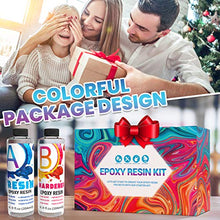 Load image into Gallery viewer, Catcrafter Crystal Clear Epoxy Resin Kit Mica Powder Casting Craft supplies & materials DIY Set with Measuring Cup Molds and Pigments Glitter Paint Stir Sticks for Beginners Accessories Jewelry Making