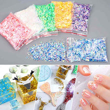 Load image into Gallery viewer, Resin Jewelry Making Supplies Kit, Thrilez Resin Decoration Kit with Resin Glitter, Gold Foil Flakes, Dried Flowers, Mylar Flakes, Resin Accessories and Supplies for Resin, Slime, Nail Art, DIY Craft