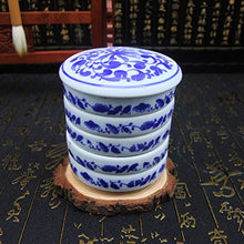 Load image into Gallery viewer, Lzttyee 5 Layers Round Porcelain Mixing Trays Set Palette for Holding Painting Color