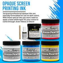 Load image into Gallery viewer, Jacquard Screen Printing Kit - Includes 4 Colors of Premium Screen Ink - Photo Emulsion - Diazo Sensitizer - Strong Alluminum Frame and Squeegee - Bundled with Moshify Print Test Cloth