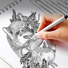 Load image into Gallery viewer, Micro-Line Pen 10 Size Black, Fineliner Ink Pen, Waterproof Archival Ink Calligraphy Pens for Artist Illustration, Sketching, Technical Drawing, Brush Lettering
