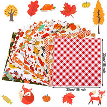 Load image into Gallery viewer, 16 Sheets Fall Paper Collection Kit Autumn Theme Pattern Paper Animal Plant Collection Paper for Thanksgiving Scrapbooking Cardmaking DIY Crafting Art Projects
