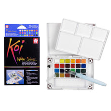 Load image into Gallery viewer, Sakura XNCW-24N, 24 Assorted Watercolors Field Sketch Set with Brush