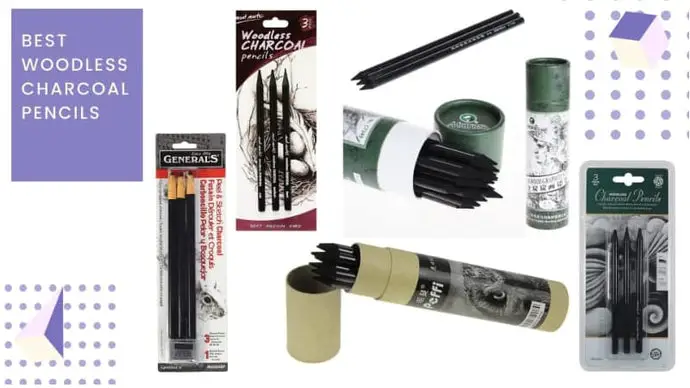 9 Best Woodless Charcoal Pencils To Try In 2023