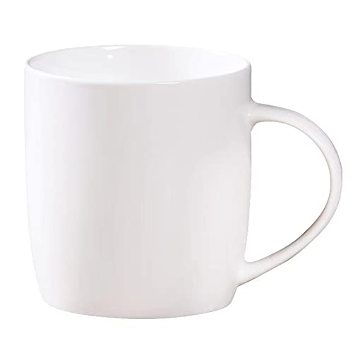 Corikee 330ML 11.2 OZ White Ceramics Mug For Coffee/Tea/Water/Latte