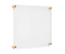 Load image into Gallery viewer, Cool Modern Frames Clear Floating Double Panel Acrylic Picture Frame, 8x10-Inch, Gold Hardware
