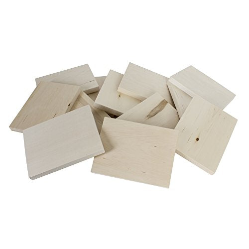 Walnut Hollow Piece Bulk Pack for Arts, Crafts and Hobby Projects Rectangle Basswood Panel, 6X8 12 PC