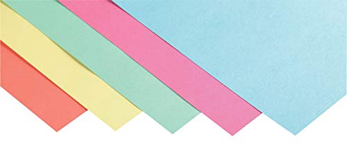School Smart Light-Weight Tagboard Assortment, 18 X 24 in, Assorted Pastel Color, Pack of 100