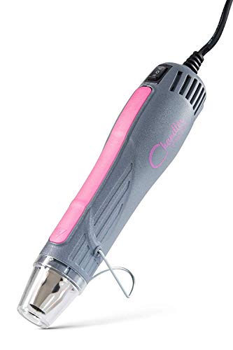 Heat Gun Chandler Tool Dual Temp Hot Air Gun for Crafts, Epoxy Resin, Shrink Wrap, Vinyl, Embossing, Electronics, Phone Repair & DIY (Pink)