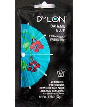 Load image into Gallery viewer, Dylon 87079 Permanent Fabric Dye, Bahama Blue, 1.75-Ounce
