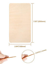 Load image into Gallery viewer, Pllieay 8pcs 200 x 100 x 1.6mm Balsa Wood Sheet Unfinished Thin Basswood Sheets for Home Crafts, Model Aircraft Bridge Boat and Pyrography Art
