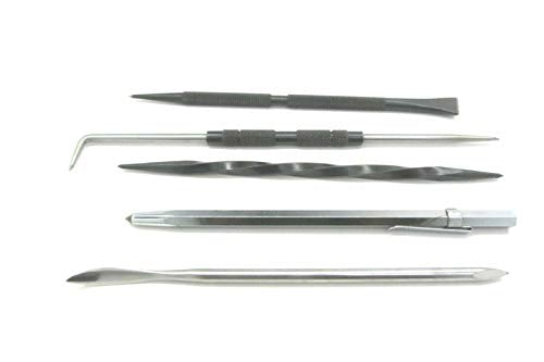 Ramelson Intaglio Etching Twisted Scriber, Scraper/Burnisher, Hook & Carbide Scriber, Knife Kit