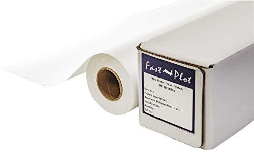 FastPlot Polypropylene Banner 8 mil Waterproof - 24inch x 100ft Roll - 2inch core