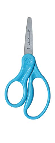 Westcott School Left Handed Kids Scissors, Pointed Tip, 5-Inch, Color Varies (13178)