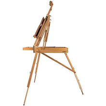 Load image into Gallery viewer, Artist Quality French Easel - Portable Art Easel with Storage Sketch Box, French Style Adjustable Painting Easel with Wooden Pallete &amp; Shoulder Strap for Painting and Drawing
