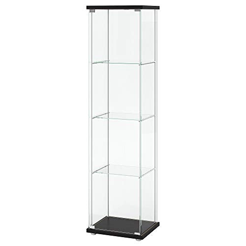 IKEA Glass-Door Cabinet, Black-Brown