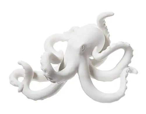 Creative Co-Op DE7749 Decorative White Bisque Octopus