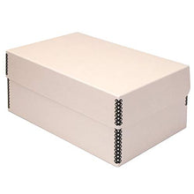 Load image into Gallery viewer, Lineco Tan Hinged Lid Photo Box 5.5&quot; x 7.75&quot; x 12&quot;. Archival Acid Free. Holds up to 1,100 of 4x6 or 5x7 Pictures, Print, Art. Protect Longevity, Photos or Documents, Craft, Prints, Cards.
